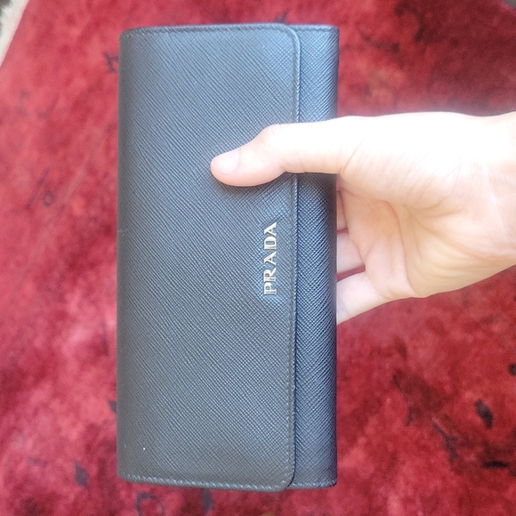 Prada Handbags - Prada black wallet with card holders